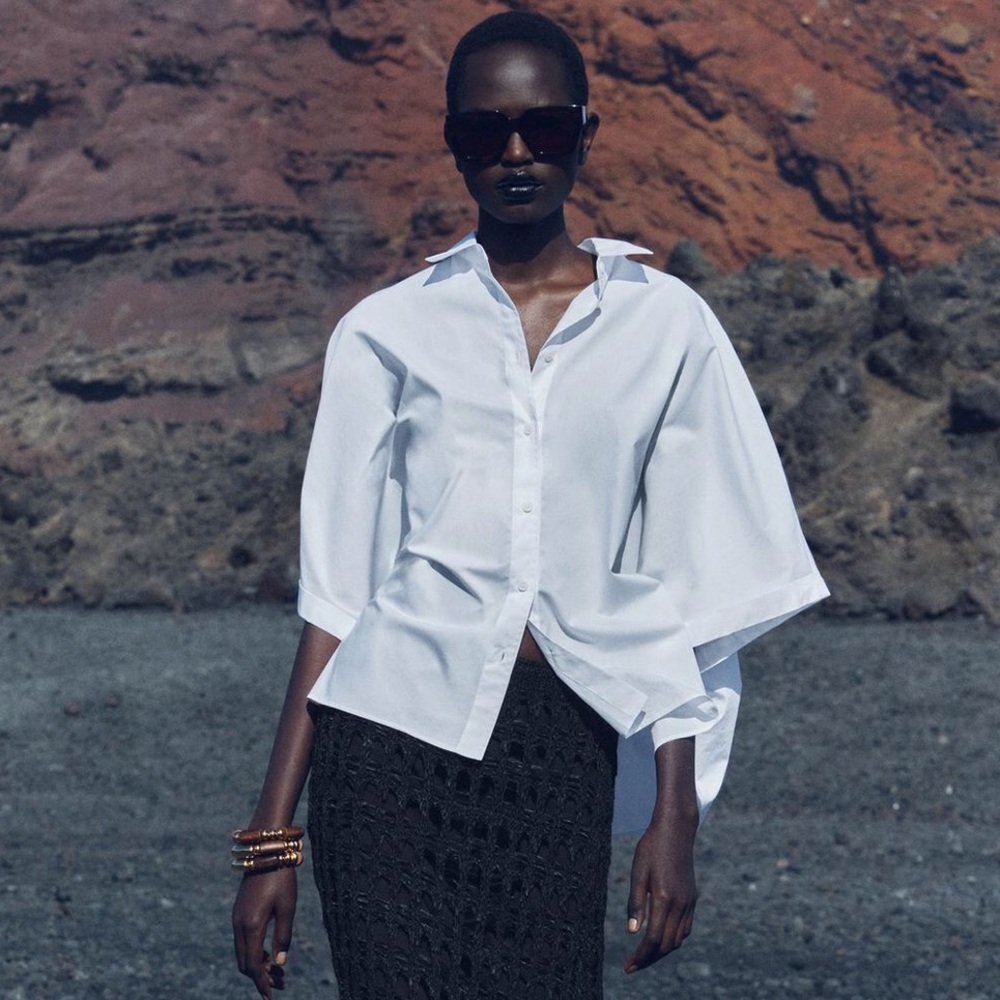 ZARA NWT POPLIN SHIRT ZW COLLECTION